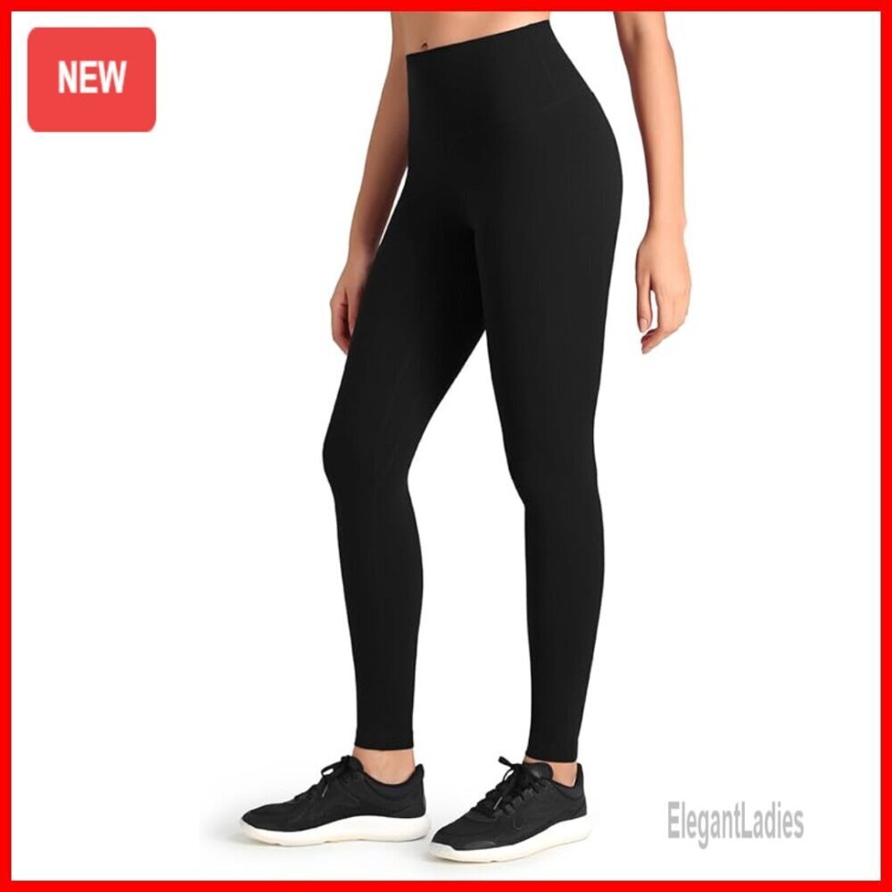 High Waisted Compression Leggings 28" Full Length Workout Yoga Pants